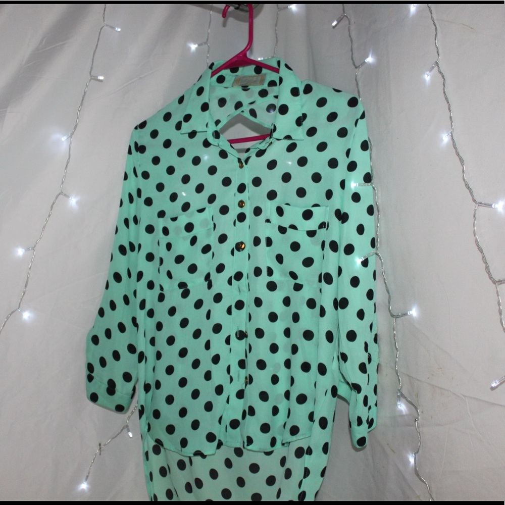 High-Low Dotted Shirt!